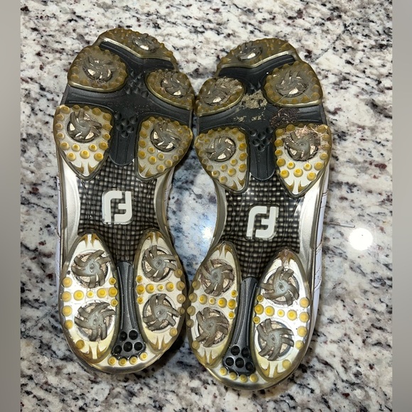 Footjoy DryJoys Tour Men’s Golf Shoes - White Size 12 - Picture 7 of 7